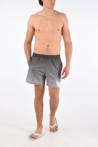 Checked Boxer Swimsuit
