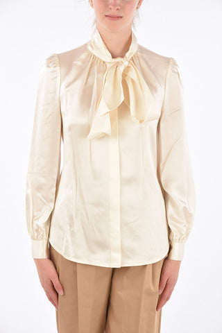 Camicia Tie Neck in Seta 