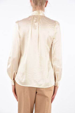 Camicia Tie Neck in Seta 