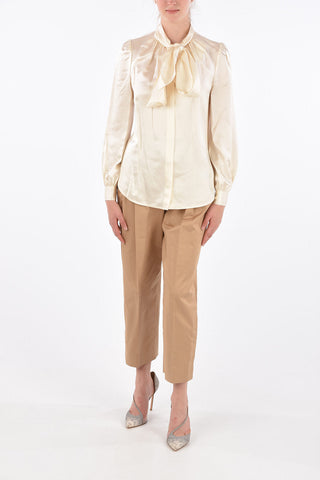Camicia Tie Neck in Seta 