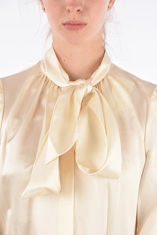 Camicia Tie Neck in Seta 