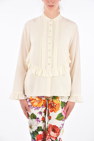 Jewel Button Unstructured Shirt
