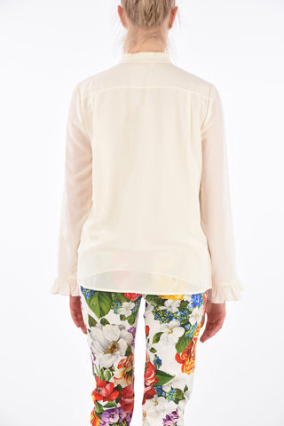 Jewel Button Unstructured Shirt
