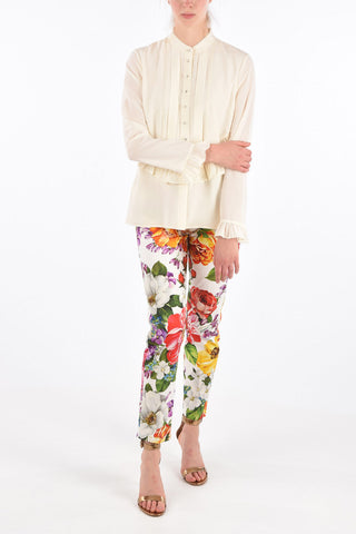 Jewel Button Unstructured Shirt