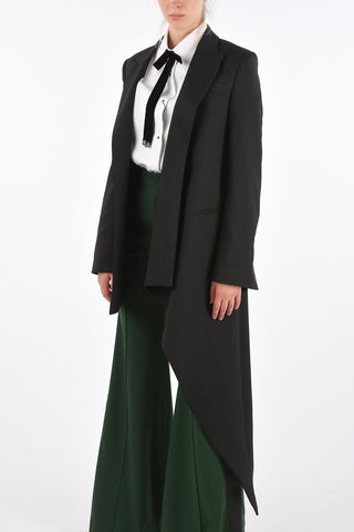 Asymmetrical Peaked Lapel Blazer