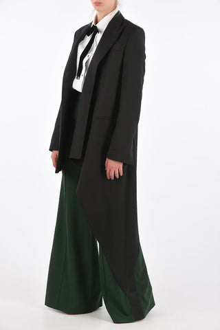 Asymmetrical Peaked Lapel Blazer