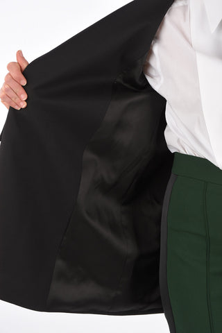 Asymmetrical Peaked Lapel Blazer