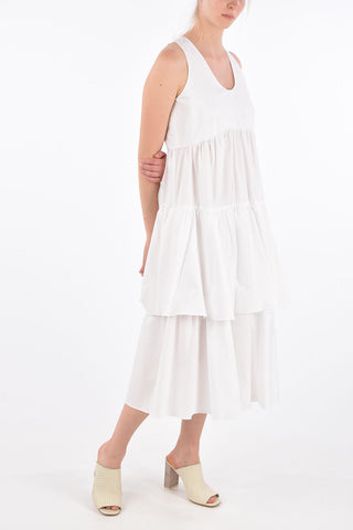 Flounced Midi Dress