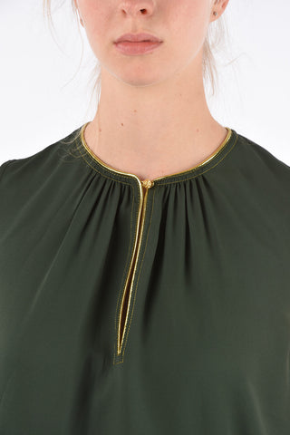 Sleeveless Blouse with Jewel Detail