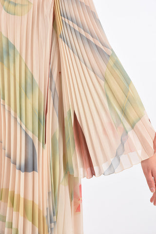Long Sleeve Accordion Dress