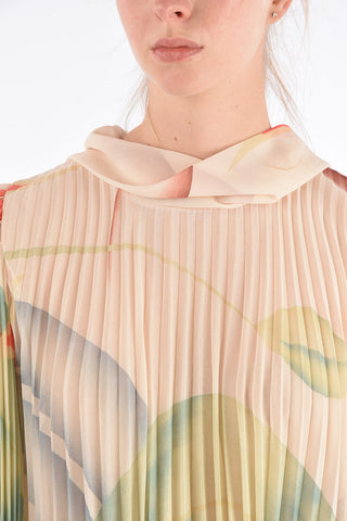 Long Sleeve Accordion Dress