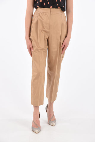 Pantaloni a Doppia Pince con Tasche a Filo