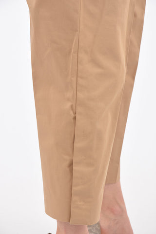 Pantaloni a Doppia Pince con Tasche a Filo