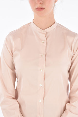 Camicia Slim Fit con Collo Coreano 