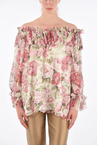 Floral Printed Long Sleeve Blouse