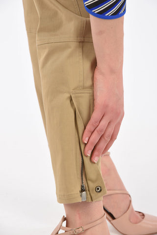 Pantaloni Cargo con Bottoni Gioiello