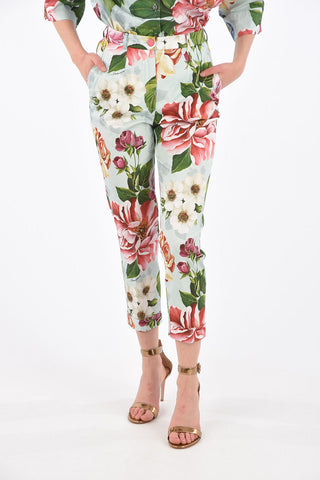 Pantaloni Slim Fit a Vita Alta 