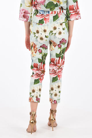 Pantaloni Slim Fit a Vita Alta 