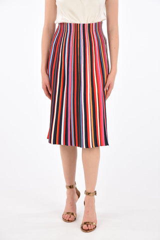 Striped ELLIS Accordion Skirt