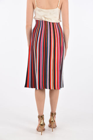 Striped ELLIS Accordion Skirt