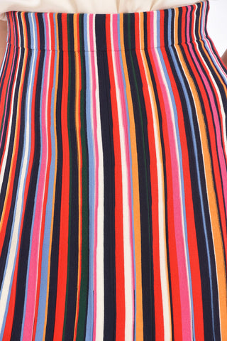 Striped ELLIS Accordion Skirt