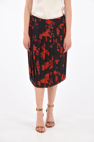 Printed Accordion Skirt