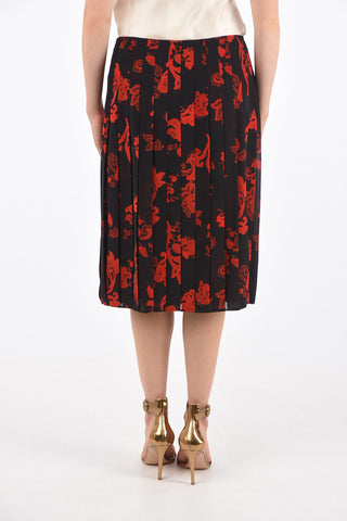 Printed Accordion Skirt