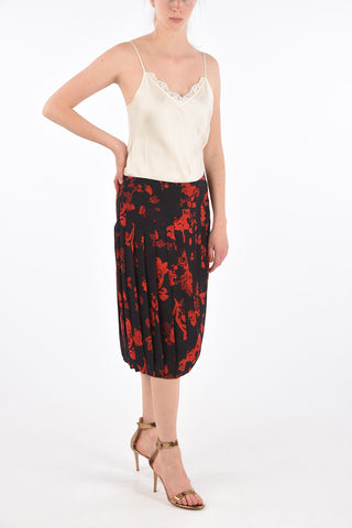 Printed Accordion Skirt