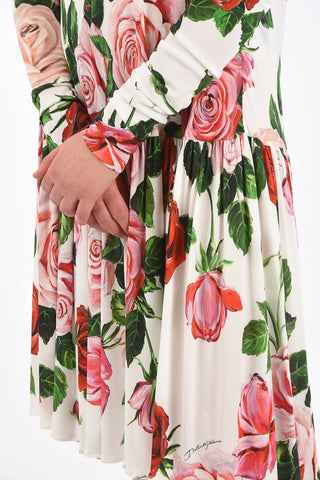 Long Sleeve Flared Dress