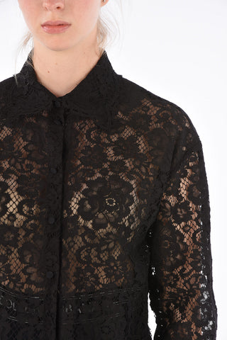 Lace Cropped Shirt