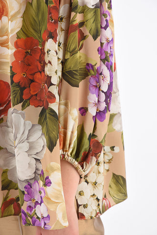 Printed Balloon Sleeve Shirt