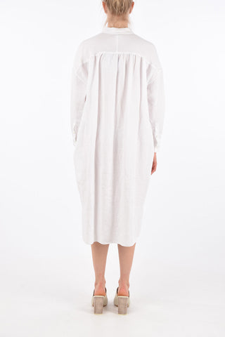 Jetted Pocket Oversized Shirtdress