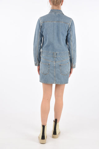 Denim Shirtdress with Belt Loops