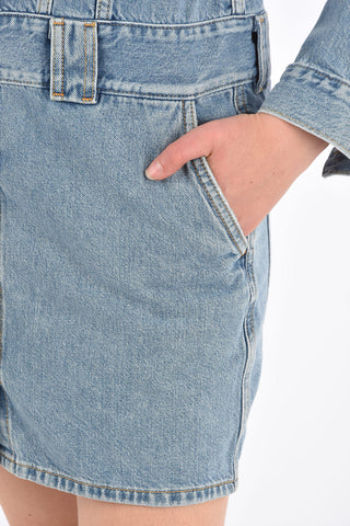 Denim Shirtdress with Belt Loops