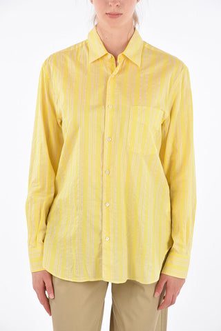 Striped Spread Collar Shirt