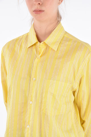 Striped Spread Collar Shirt