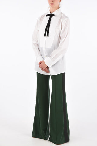 Camicia Pin Tuck con Fiocco