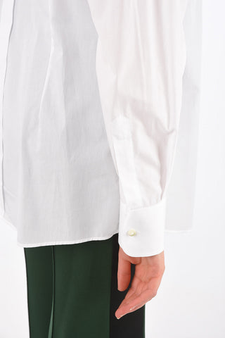Camicia Pin Tuck con Fiocco