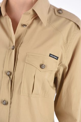 Jewel Button Safari Shirt