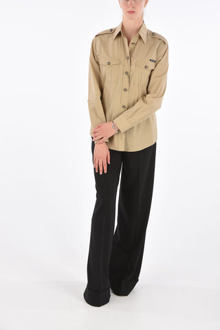 Jewel Button Safari Shirt