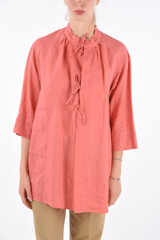 Linen Jetted Pocket Caftan
