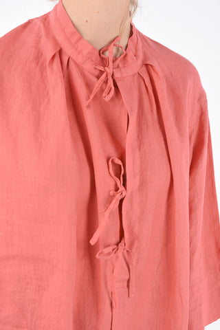 Linen Jetted Pocket Caftan