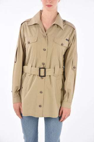 Belted Cropped Trench 