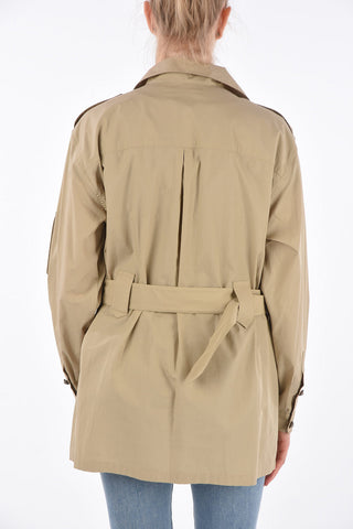 Belted Cropped Trench 