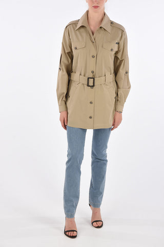 Belted Cropped Trench 