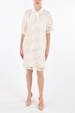 Embroidered Shift Dress