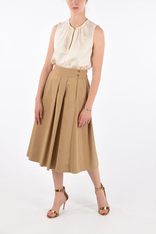Jetted Pocket Accrdion Skirt