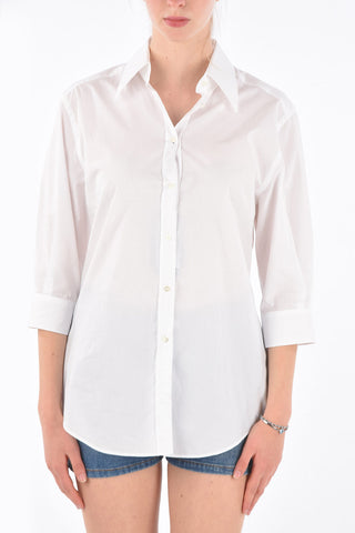 Camicia Collo Francese con Maniche a ¾