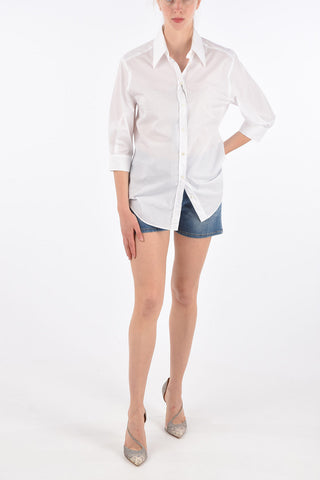 Camicia Collo Francese con Maniche a ¾