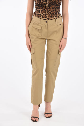 Pantaloni Cargo con Passanti Cintura 